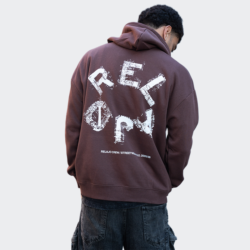 Hoodie oversized Relajo Crew Streetwear, vista 2