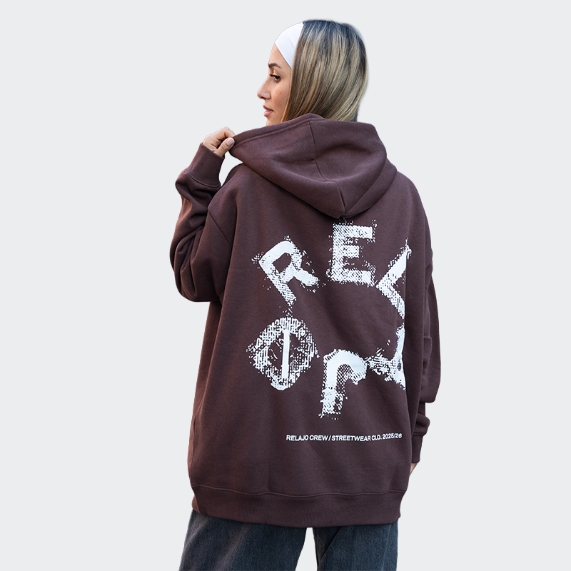 Hoodie oversized Relajo Crew Streetwear, vista 4