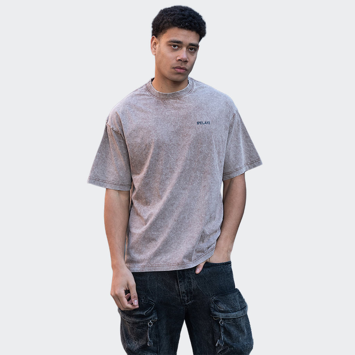 Remera oversized Relajo Religión, vista 2