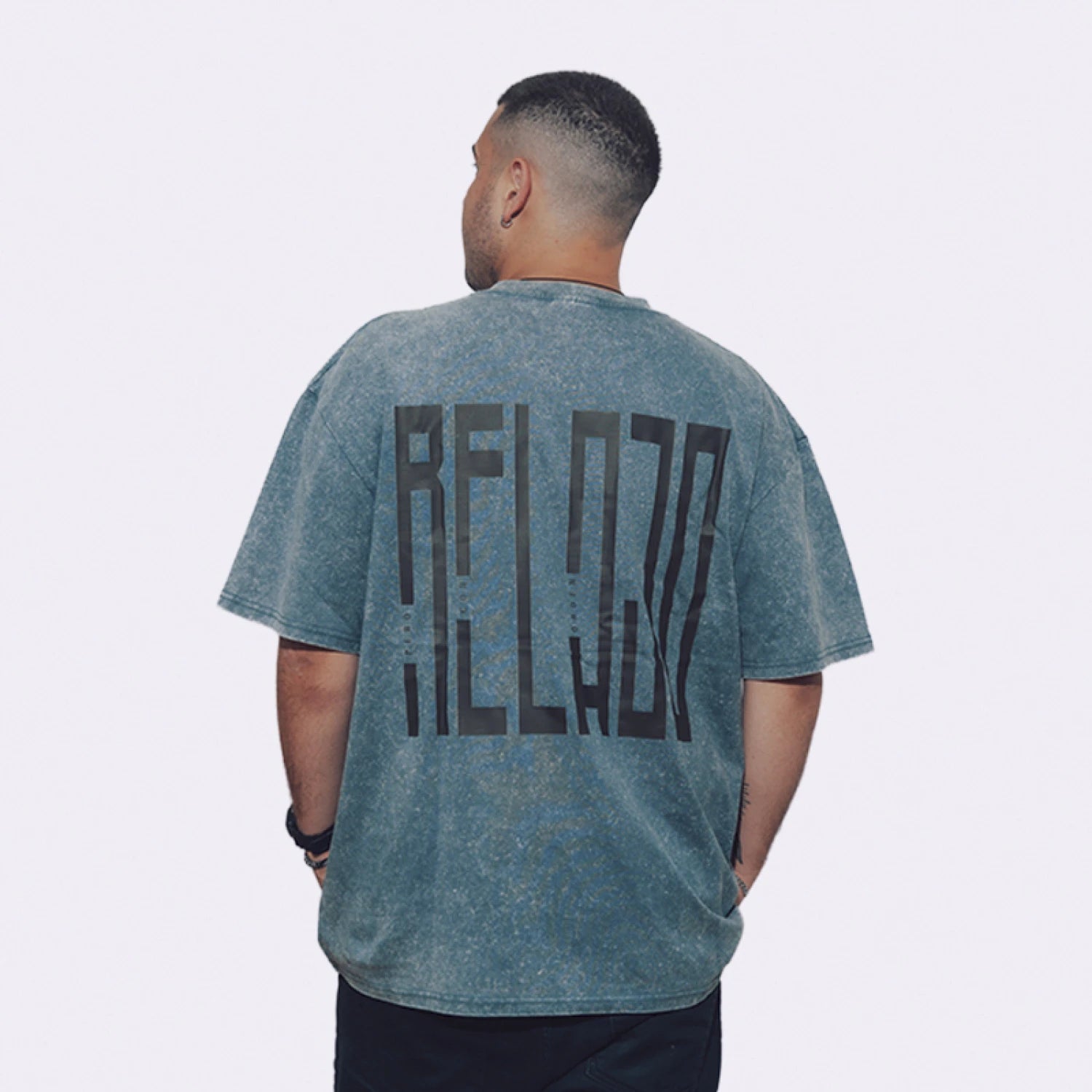 Remera Relajo Distortion - Azul
