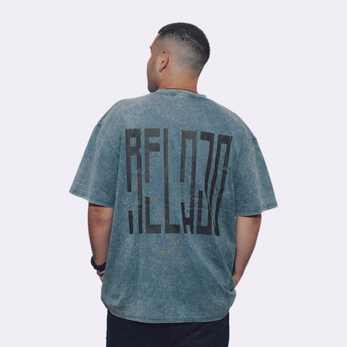 Remera Relajo Distortion - Azul