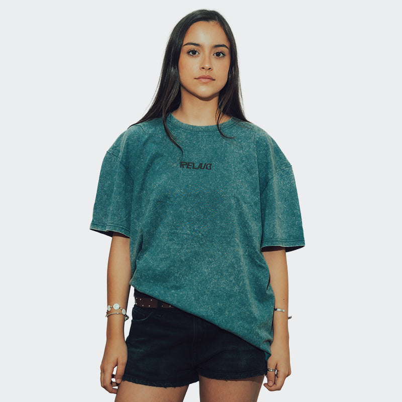 Remera oversized Relajo Sunset, vista 2